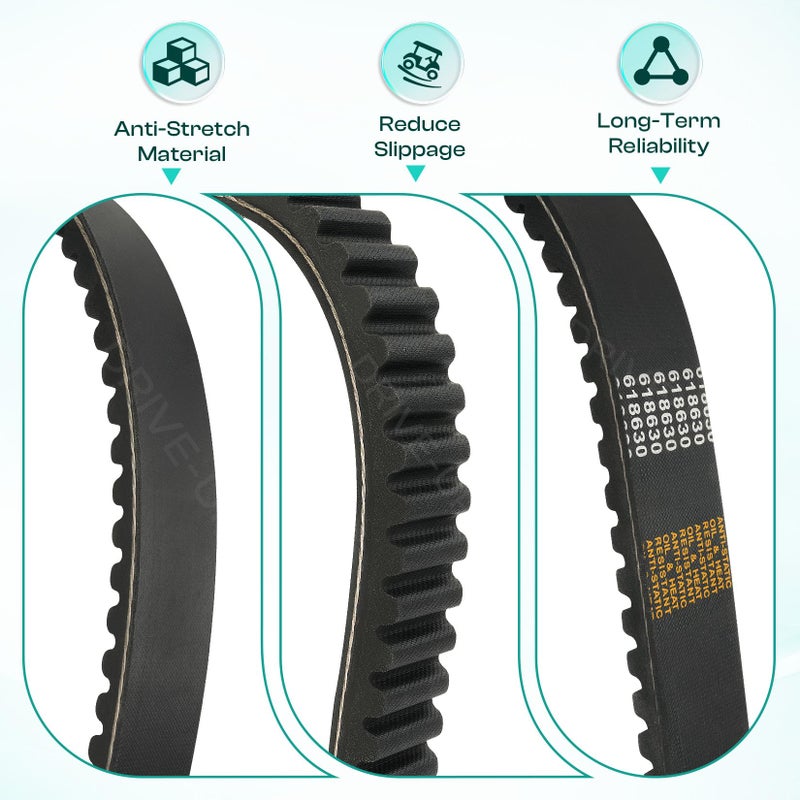 Drive-up Drive Belt for EZGO RXV Gas 2011-Up Golf Cart Replace OME 618630 - Image 4